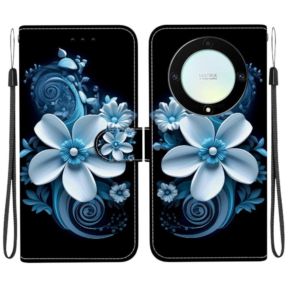 (C5 ) Compatible With Honor X9a Case Pattern Cover Card Slot Kickstand Pu Leather Card Slots 764490309523