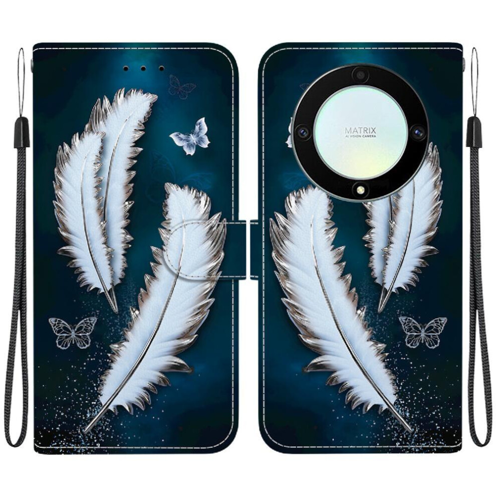 (C2) Flip Case For Honor X9a Card Slots Pattern Cover Pu Leather Card Slot Kickstand Wallet 764490309561