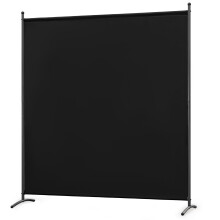 Angel Living 1 Panel Room Divider Black, 162 x 180cm)