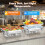6 Pack 9L Chafing Dish Buffet Set Food Warmer Chafer Set 5