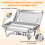 6 Pack 9L Chafing Dish Buffet Set Food Warmer Chafer Set 6