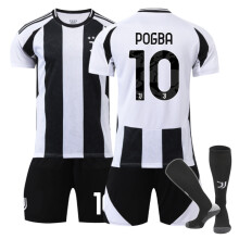 (S(165-170CM)) Comfortable 2425 Juventus Home POGBA #10 Training Suit With Socks