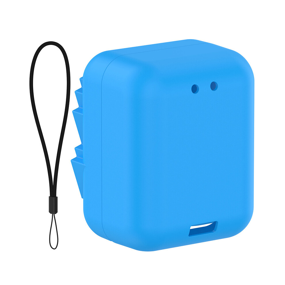(Sky Blue) Silicone Protective Case Toy Storage Case Accessories for Bitzee Disney