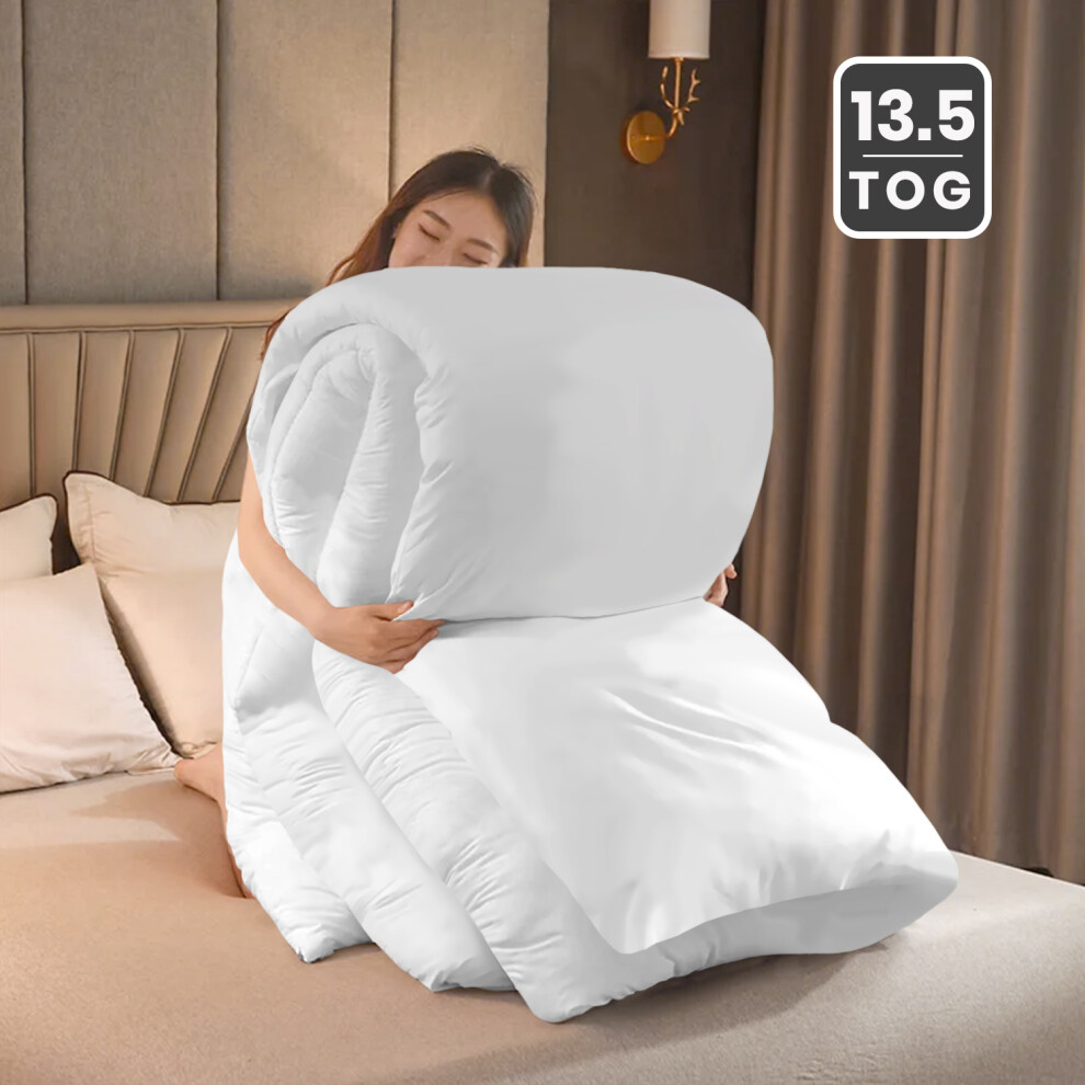 (Double) 13.5 Tog Duvet Single Double King All Season Duvets