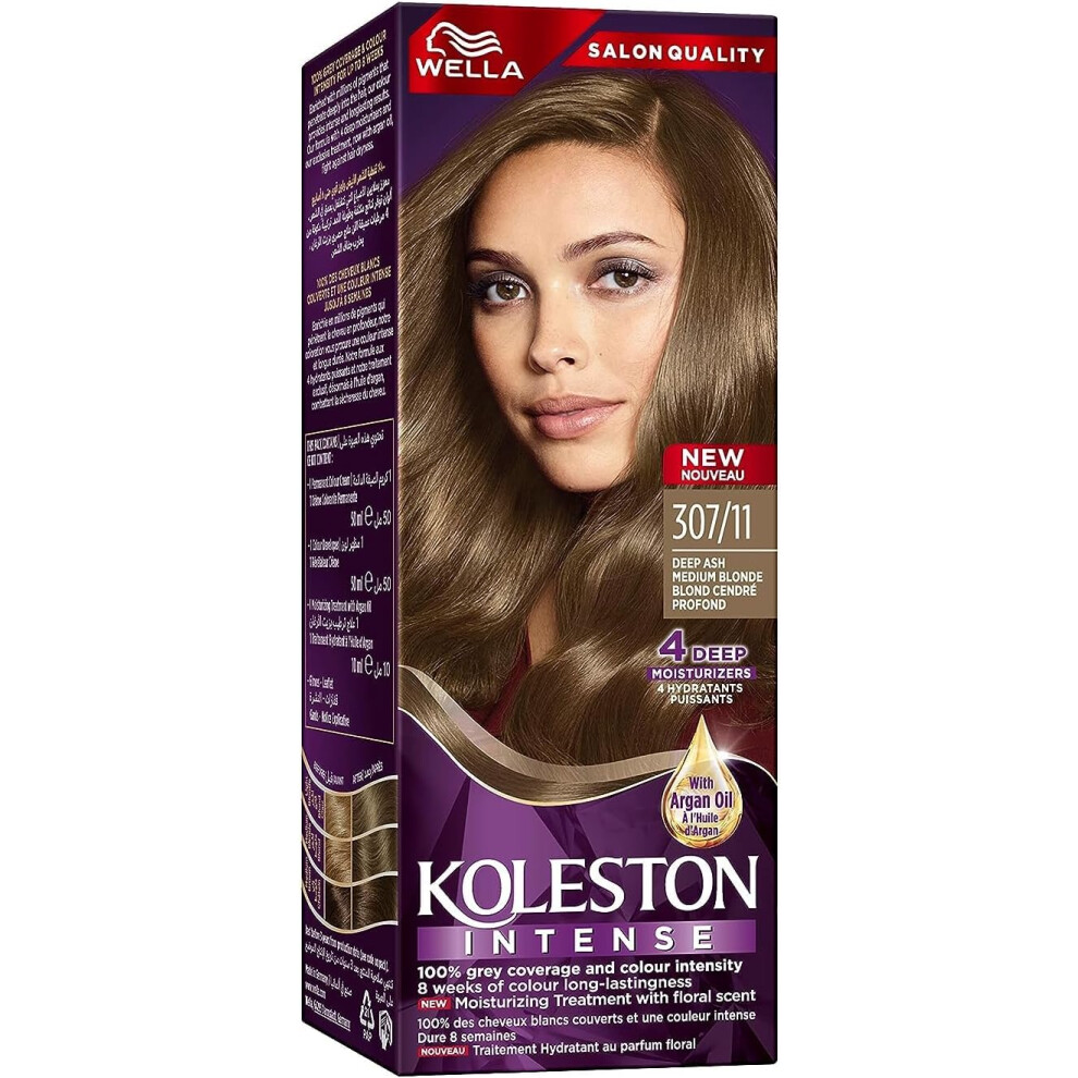 Wella Koleston Intense Hair Color 307/11 (Deep Ash Medium Blonde) |Provides consistent, beautiful results with every application.