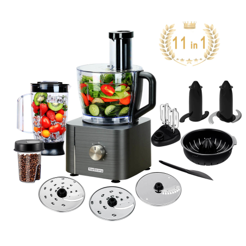 3.2L + 1.5L Food Processor Mixer 1100W Multifunctional Kitchen Blender Egg Whisk