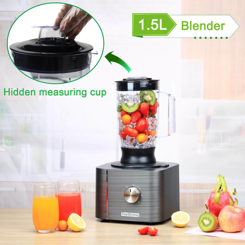 3.2L + 1.5L Food Processor Mixer 1100W Multifunctional Kitchen Blender Egg Whisk 2