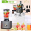 3.2L + 1.5L Food Processor Mixer 1100W Multifunctional Kitchen Blender Egg Whisk 9