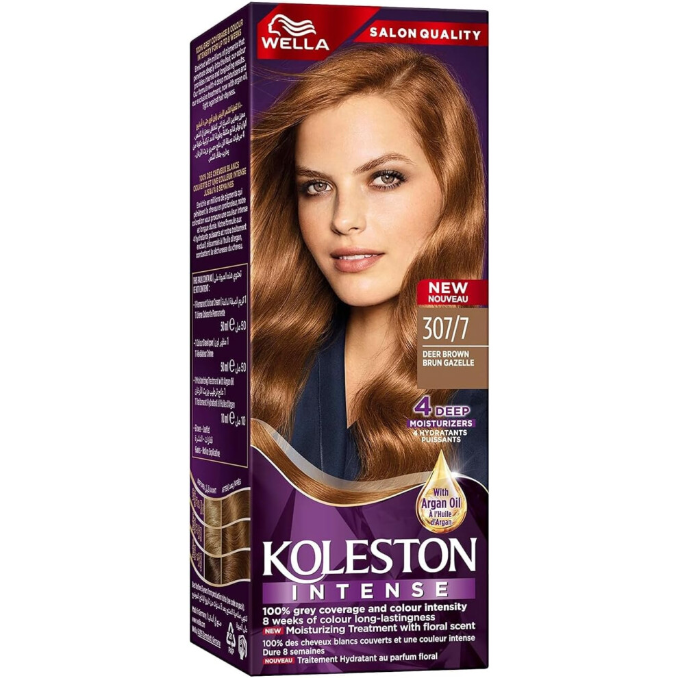 Wella Koleston Intense Hair Color 307/7 (Deer ) | 100 Percent Coverage And Colour Intensity Brown/Grey