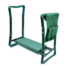 Garden Kneeler Seat with Tools Bag, Multi-Use Foldable Foam Padded Kneeler, Lightweight Kneeling Stool for Gardening - Portable Garden Kneeler Seat