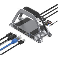 MacBook Docking Station, USB C Docking Station with Vertical Stand