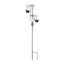 (As show, One size) Raingauge With Tube Anti Corrosion Gardening Supply Stable Rustproof Rain Gauge