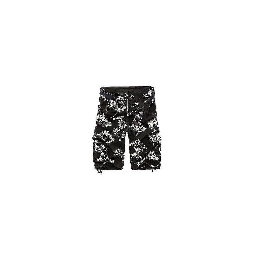 (31, Black) Men's Shorts Pocket Cargo Shorts 5063595983610