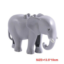 (Elephant) Large Particles Animals Dinosaur Elephants DIY Farm Figures Kids Toys DIy Figures Big Size Building Blocks