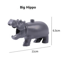 (Hippo) Large Particles Animals Dinosaur Elephants DIY Farm Figures Kids Toys DIy Figures Big Size Building Blocks