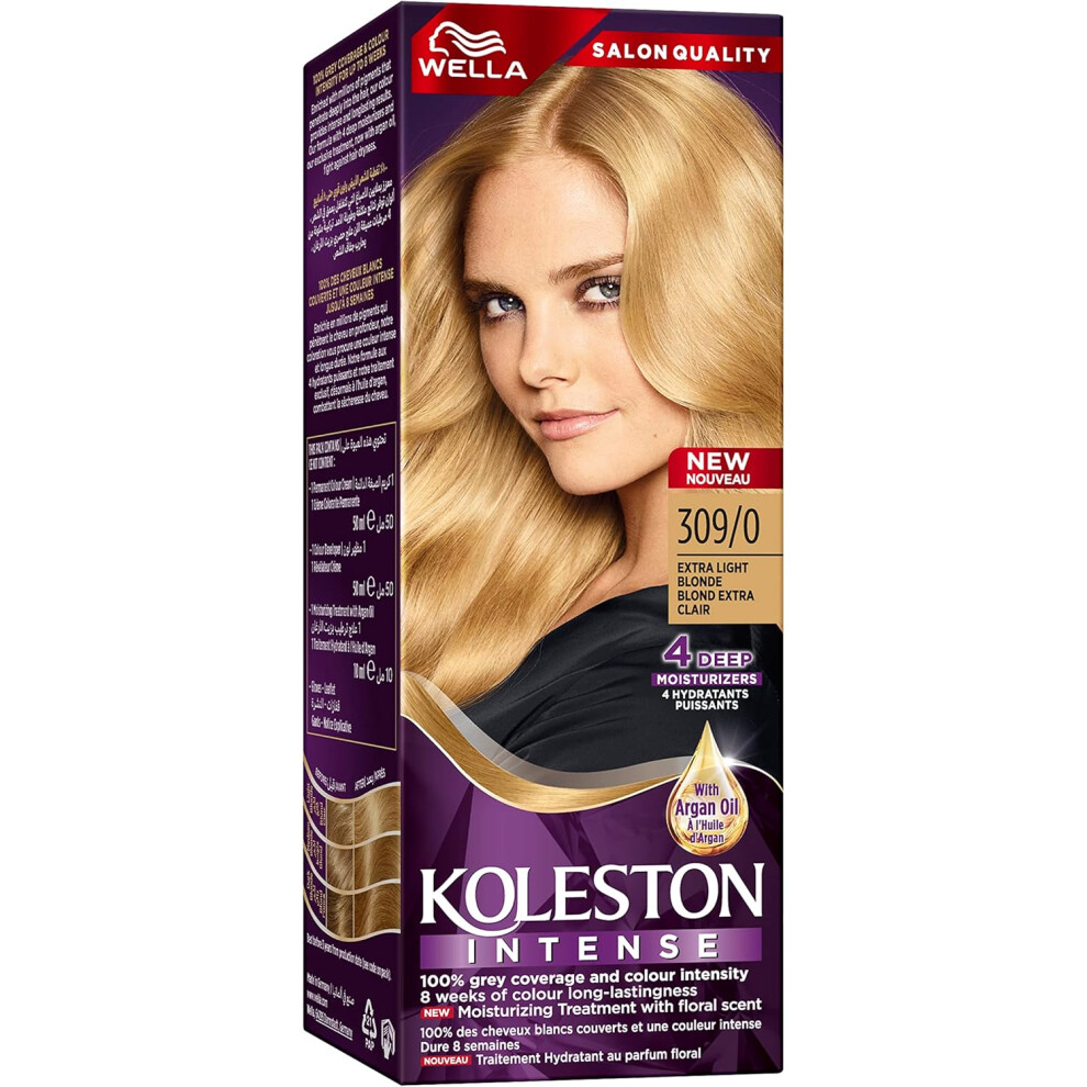 Grey Wella Koleston Intense Hair Color 309/0 (Extra Light Blonde) | 100 Percent Coverage And Colour Intensity