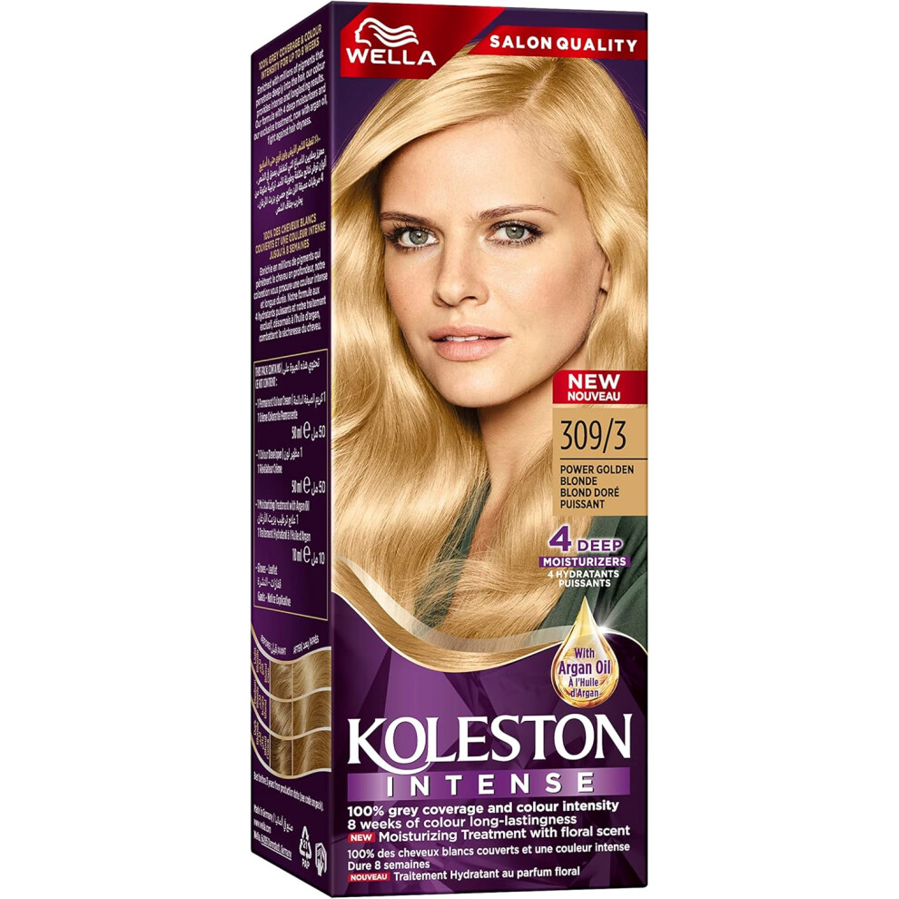 Golden Wella Koleston Intense Hair Color 309/3 ( Blonde) |Warm, Vibrant, Long-Lasting Hair Dye For Radiant Natural Color