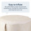 Inflatable Outdoor Garden Pouffe Cream Leaf 3