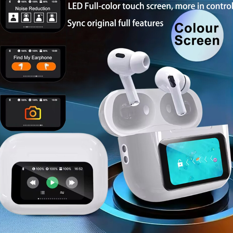 Smart Touch Screen Tws Wireless Earbuds Bluetooth Inpods Earphones 5061030209219