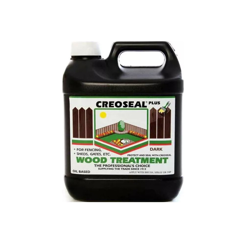 Creoseal Creosote Substitute Oil Based Timber Treatment 4L Dark/Brown