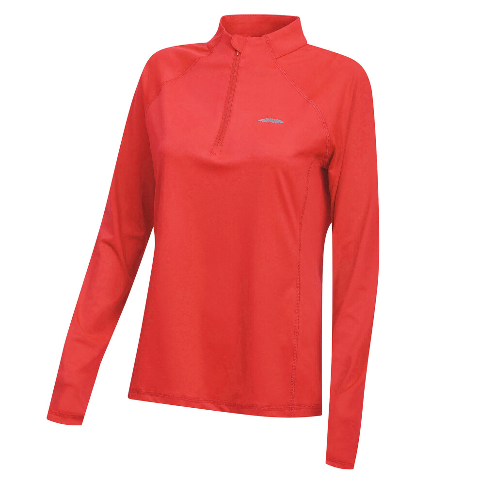(XXS, Bittersweet/Red) Weatherbeeta Womens/Ladies Prime Long-Sleeved Top