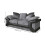 (Black & Grey, 3+2 Seater) Modern Comfortable Corner sofa and sofa set 3