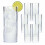 True Face 6Pack Clear Crystal Effect Highball Long Drinking Plastic Glasses 5