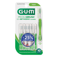 Gum-872H Sunstar Proxabrush Go-Betweens Cleaners Tight 10 Count