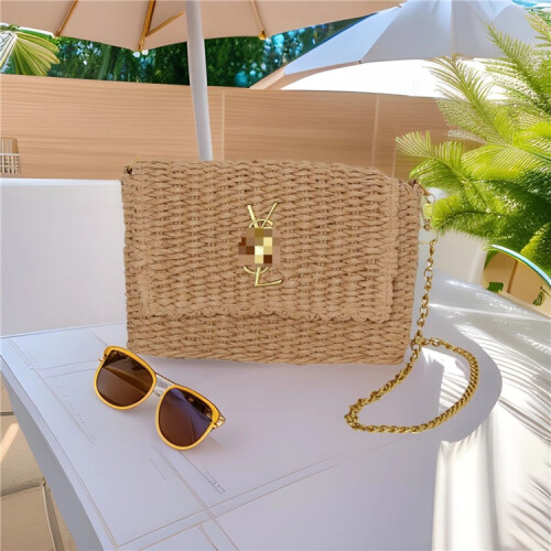 Straw woven crossbody women's bag 2