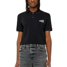 (Black, S) DIESEL T-SMITH-G3 A10632 Mens Polo T Shirts Golf Tee