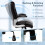 Costway PU Leather Office Chair Adjustable Headrest Chair With Rocking Function 9