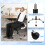 Costway PU Leather Office Chair Adjustable Headrest Chair With Rocking Function 6