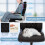 Costway PU Leather Office Chair Adjustable Headrest Chair With Rocking Function 4