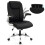Costway PU Leather Office Chair Adjustable Headrest Chair With Rocking Function 1