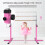Costway Gymnastics Training Bar Height Adjustable Horizontal Kip Bars For Kids 2
