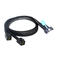 Kabel PCIE Gen5 MCIO 8X do Mini SAS HD SFF 8643 o dużej prędkości 0,5 m