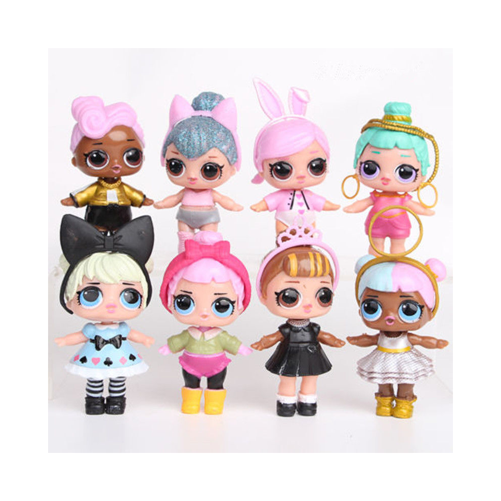 Dongguanshi Ningjiaoxi Dianzishangwu Youxiangongsi 8Pcs Lol Dolls L.o.l Surprise Ball Lil Sisters Pets Toys Action Figures