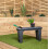 Samuel Alexander 2 in 1 Grey Plastic Garden Kneeler and Stool with Storage Area 2