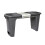 Samuel Alexander 2 in 1 Grey Plastic Garden Kneeler and Stool with Storage Area 7