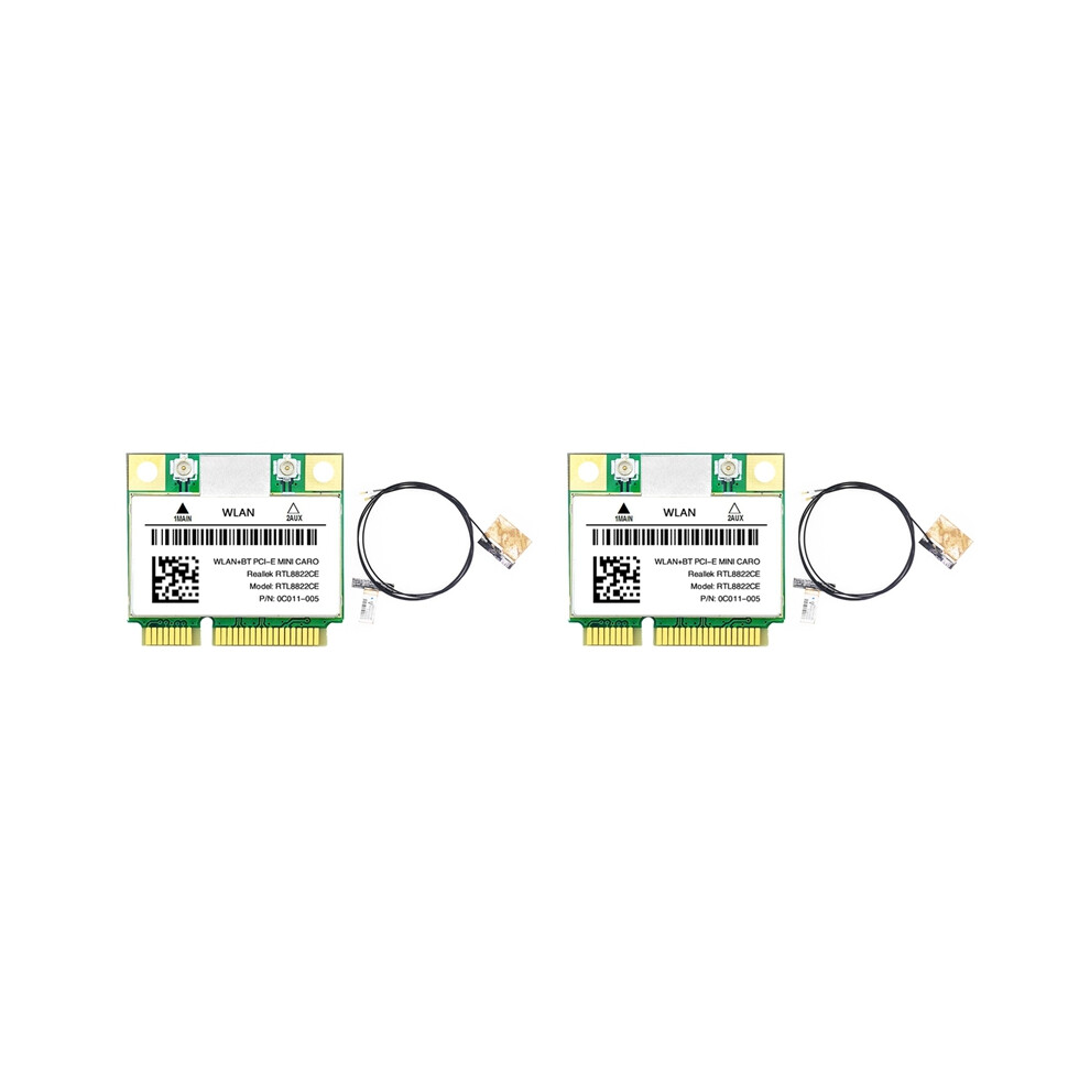 Rtl8822ce Wifi Card+Antenna 1200Mbps 2.4G+5Ghz 802.11Ac Network 4853542394863