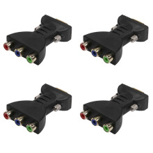 3 RGB vrouwelijke naar HD 15-pins VGA-stijl video-aansluiting adapterconverter