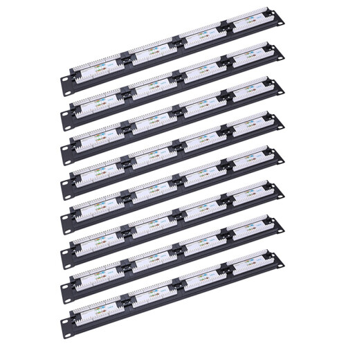 UTP 24 Port Rj45 Patch Panel Rack Προσαρμογέας δικτύου Ethernet CAT6 1