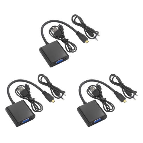 Cable adaptador micro a VGA con USB para 4
