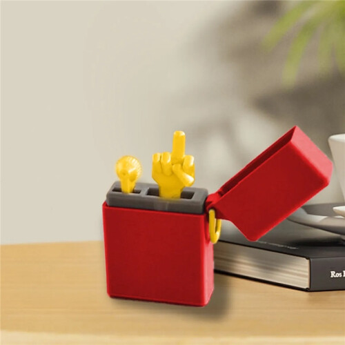(Blue) Funny Middle Finger Lighter Home comedy refers to lighters 1
