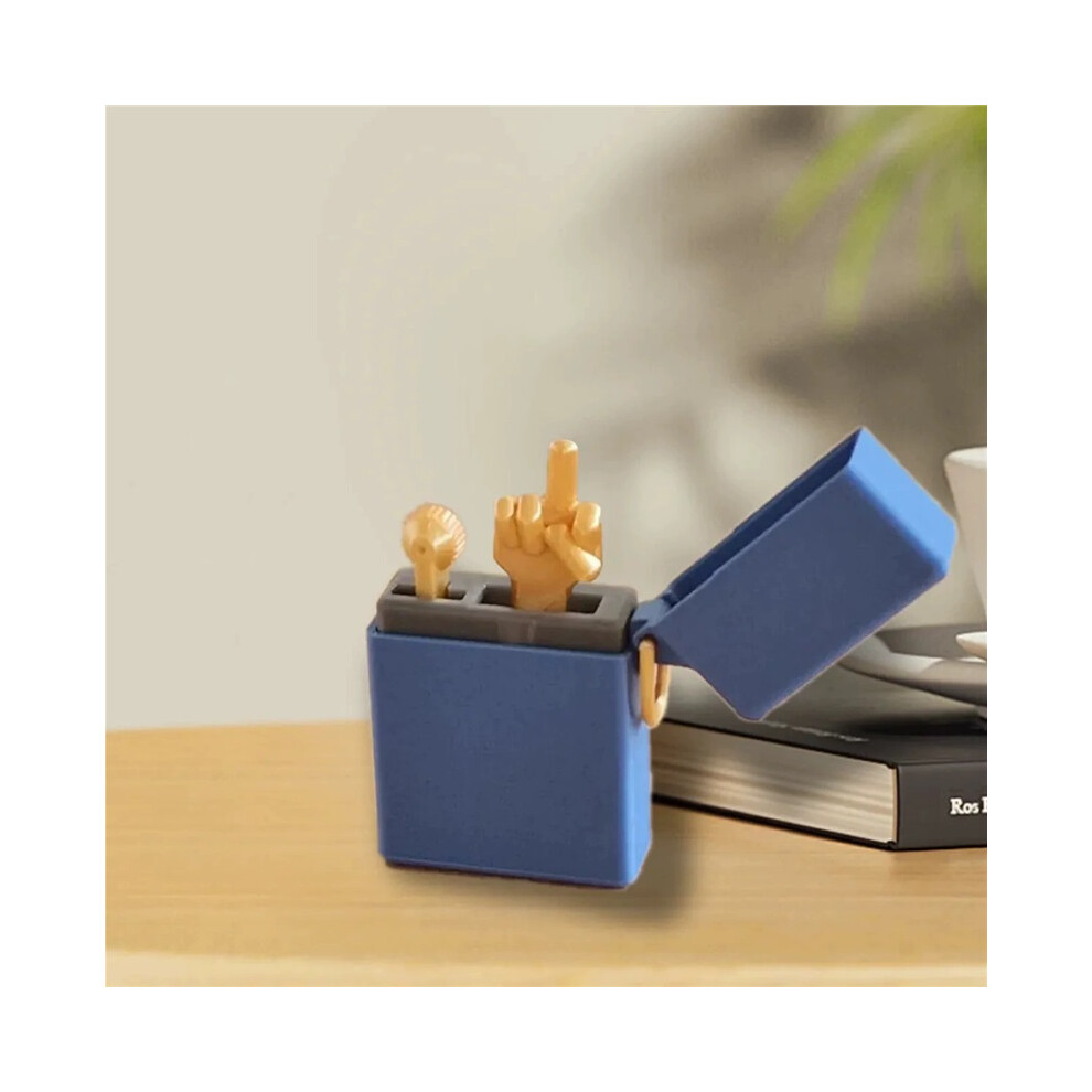 Blue (Blue) Funny Middle Finger Lighter Home Comedy Refers To Lighters