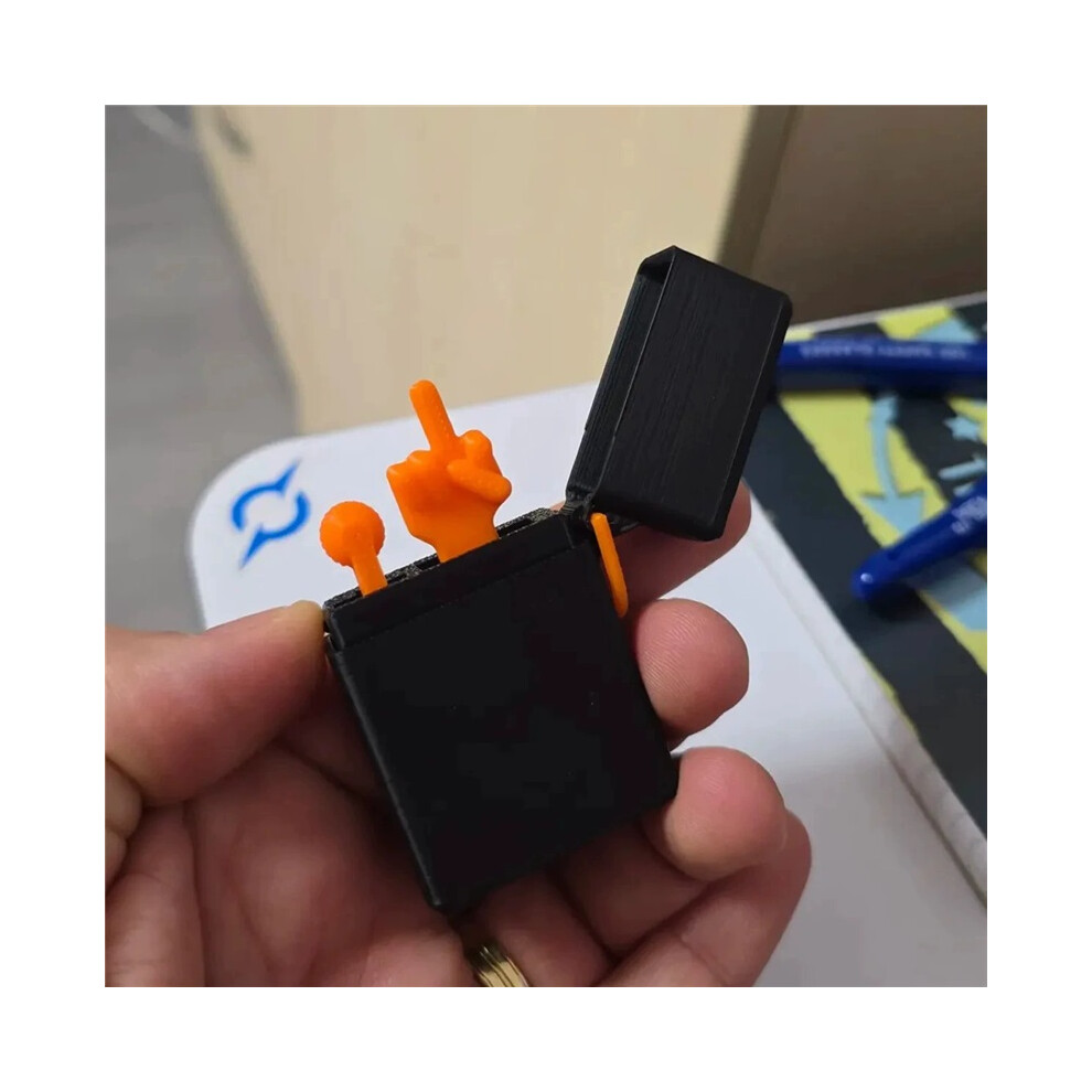 Black (Black) Funny Middle Finger Lighter Home Comedy Refers To Lighters