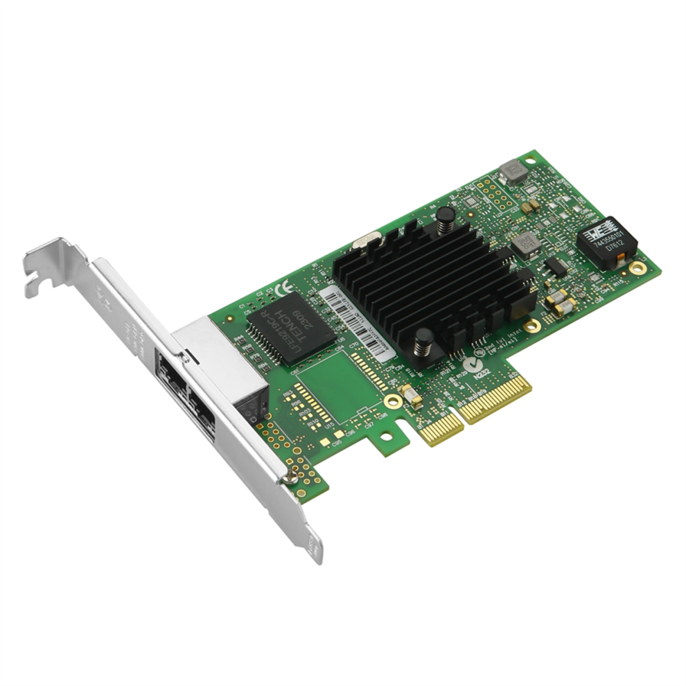 I350-T2v2 Dual Port Gigabit Ethernet Controller Card I350am2 Pci-E X4 Green 4853542335934