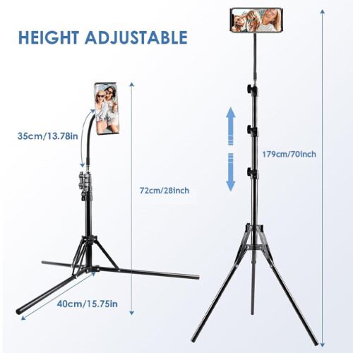 170cm Telescopic Mobile Phone Tripod Flexible Gooseneck Holder 1