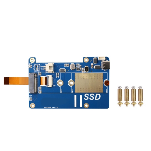 MPS2280P PCIE M.2 NVME SSD HAT+FPC Cable For 5 1