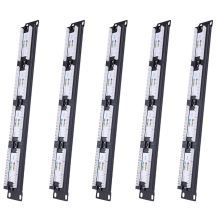 UTP 24 Port Rj45 Patch Panel Rack Ethernet Network Adapter CAT6